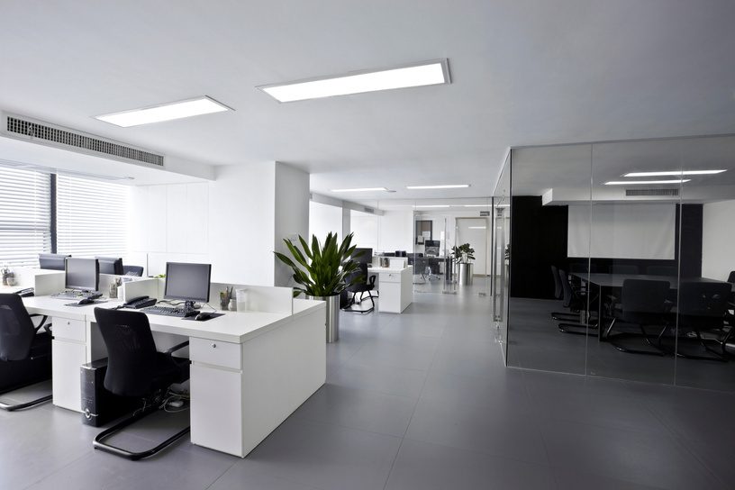Public building interior office space